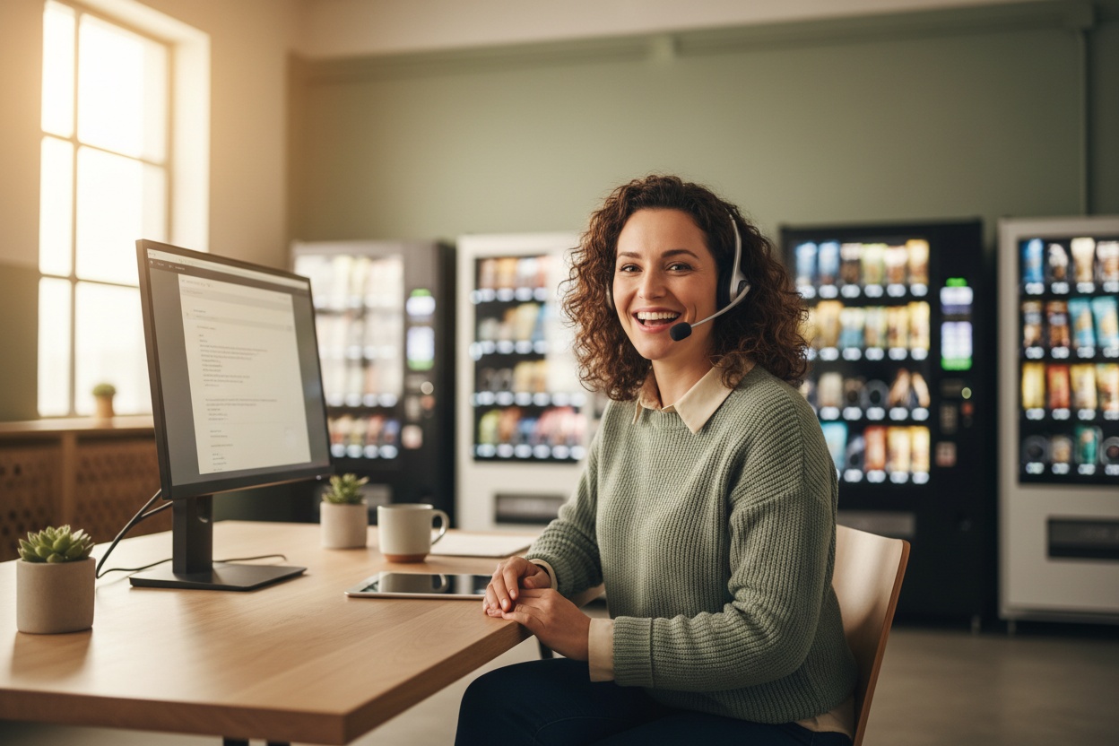 Fort Worth support specialist on a call