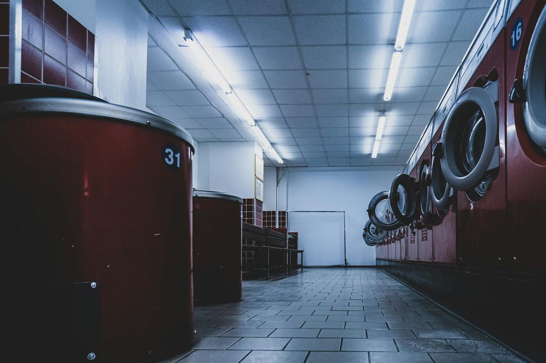 Vending machines in a laundromat