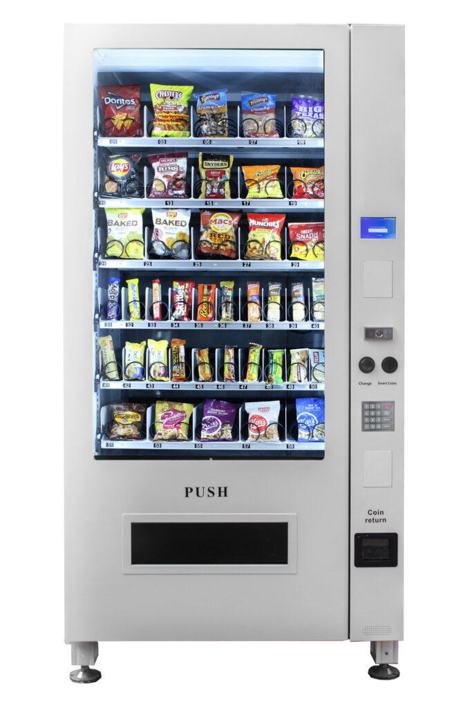 VC 8010-5S Large White Ambient Snack Machine